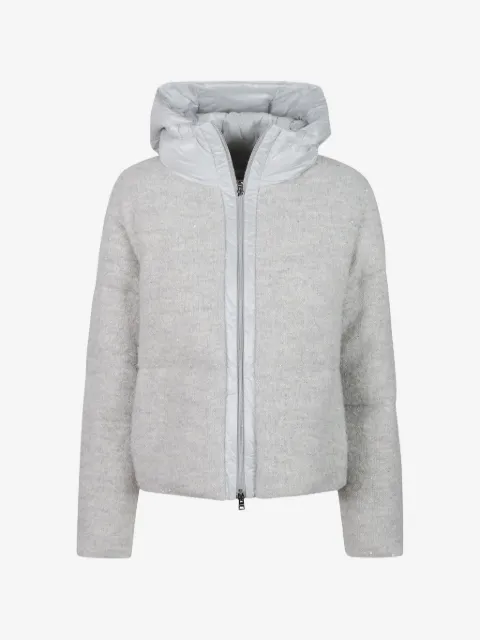 Herno sequin-embellished puffer jacket