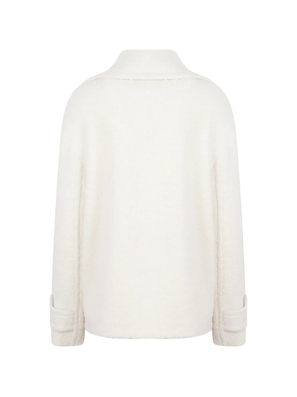 Tagliatore double-breasted bouclé coat Wit