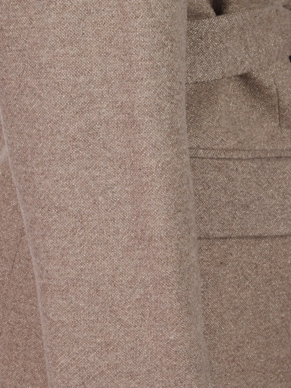 Peserico Blazer met gekerfde revers en ceintuur Beige