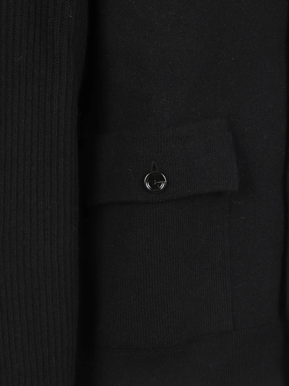 Lardini ribbed-knit jacket Zwart
