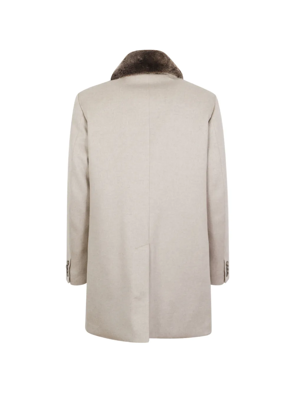 Moorer Jas met verborgen sluiting Beige