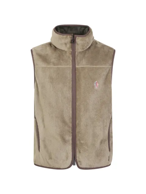 Moncler Grenoble logo-embroidered fleece gilet