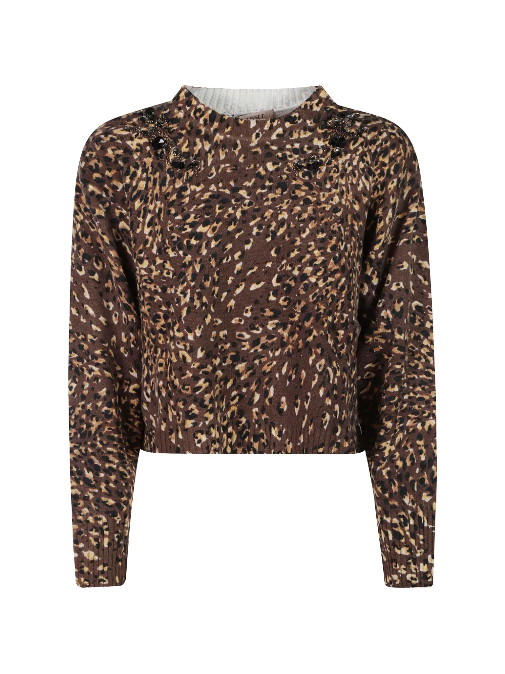 TWINSET leopard-pattern sweater - Braun