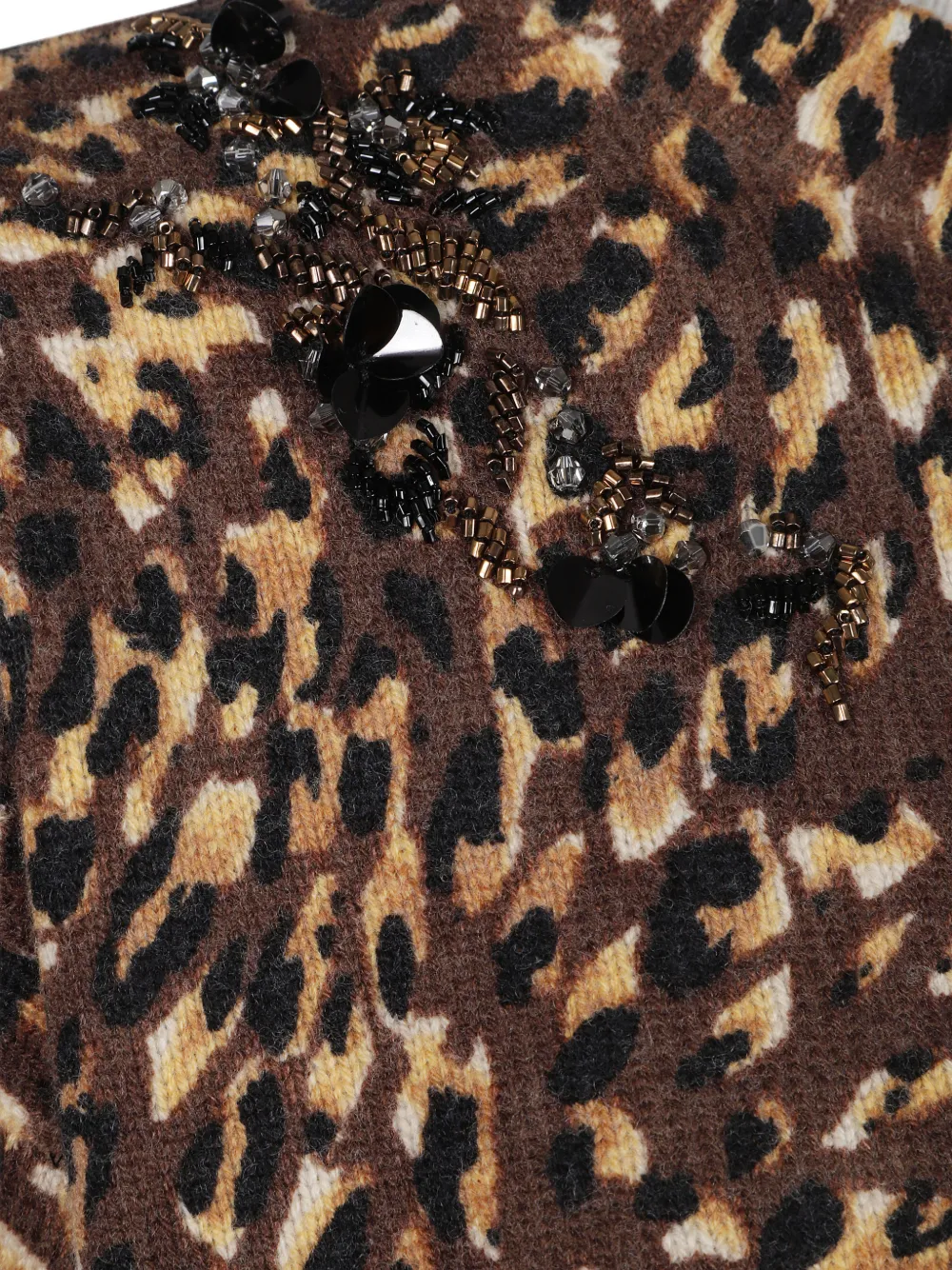 TWINSET Trui met luipaardprint Bruin
