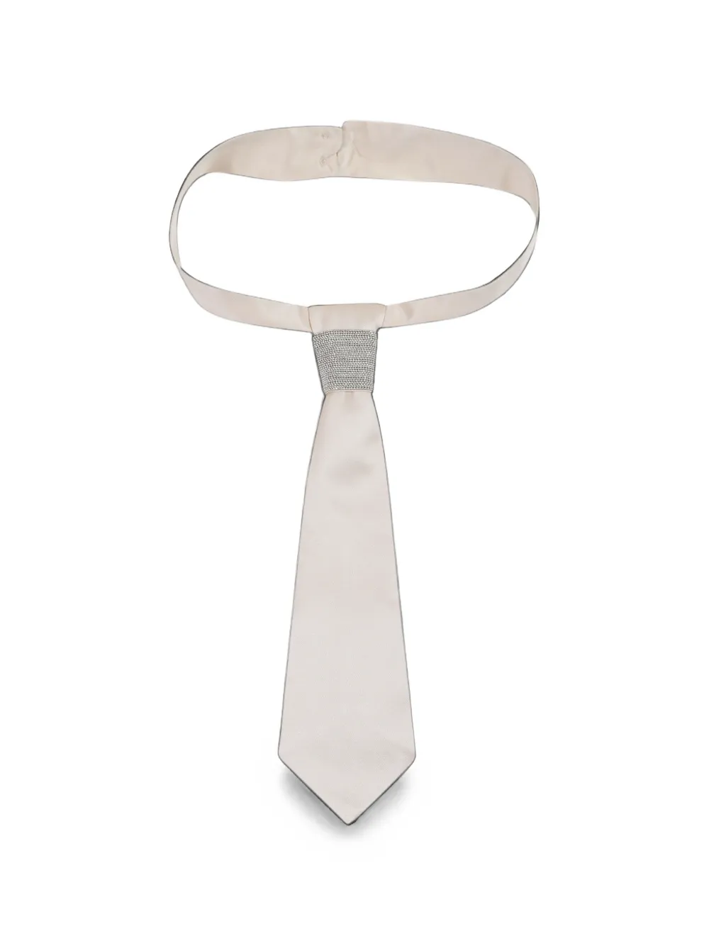 Peserico beaded-knot tie Beige