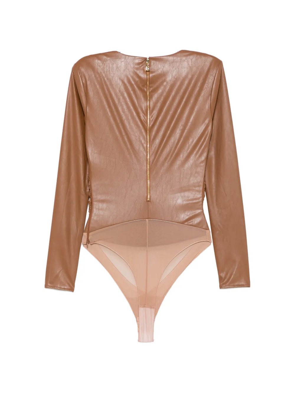 Elisabetta Franchi Body met geknoopt detail Bruin