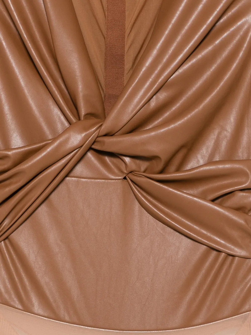 Elisabetta Franchi Body met geknoopt detail Bruin
