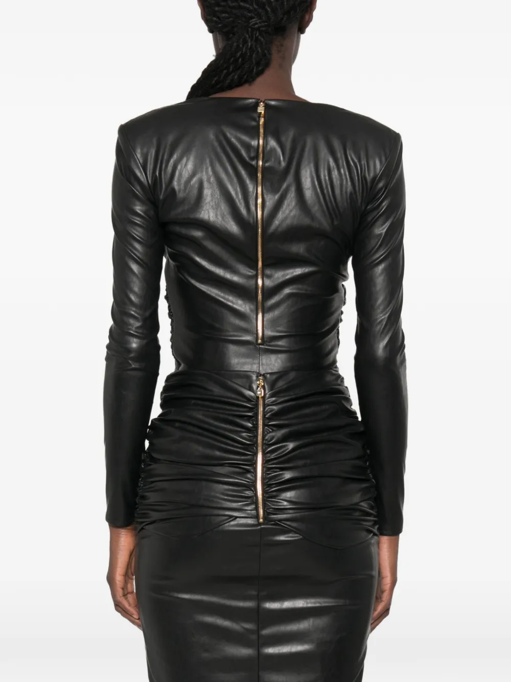 Elisabetta Franchi Body met gedraaid detail Zwart