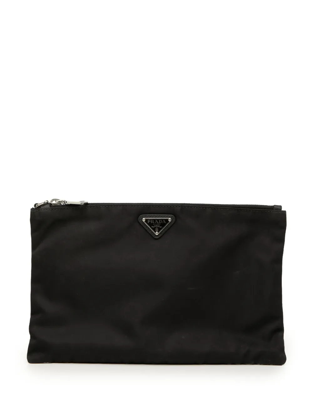 Prada Pre-Owned 2013-2026 Tessuto Zip clutch bag - Nero