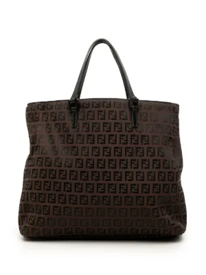 フェンディ FENDI ハンドバッグ ズッキーノ ナイロンキャンバス Fendi Pre-Owned 2010-2026 マイクロ ズッキーノ ナイロン