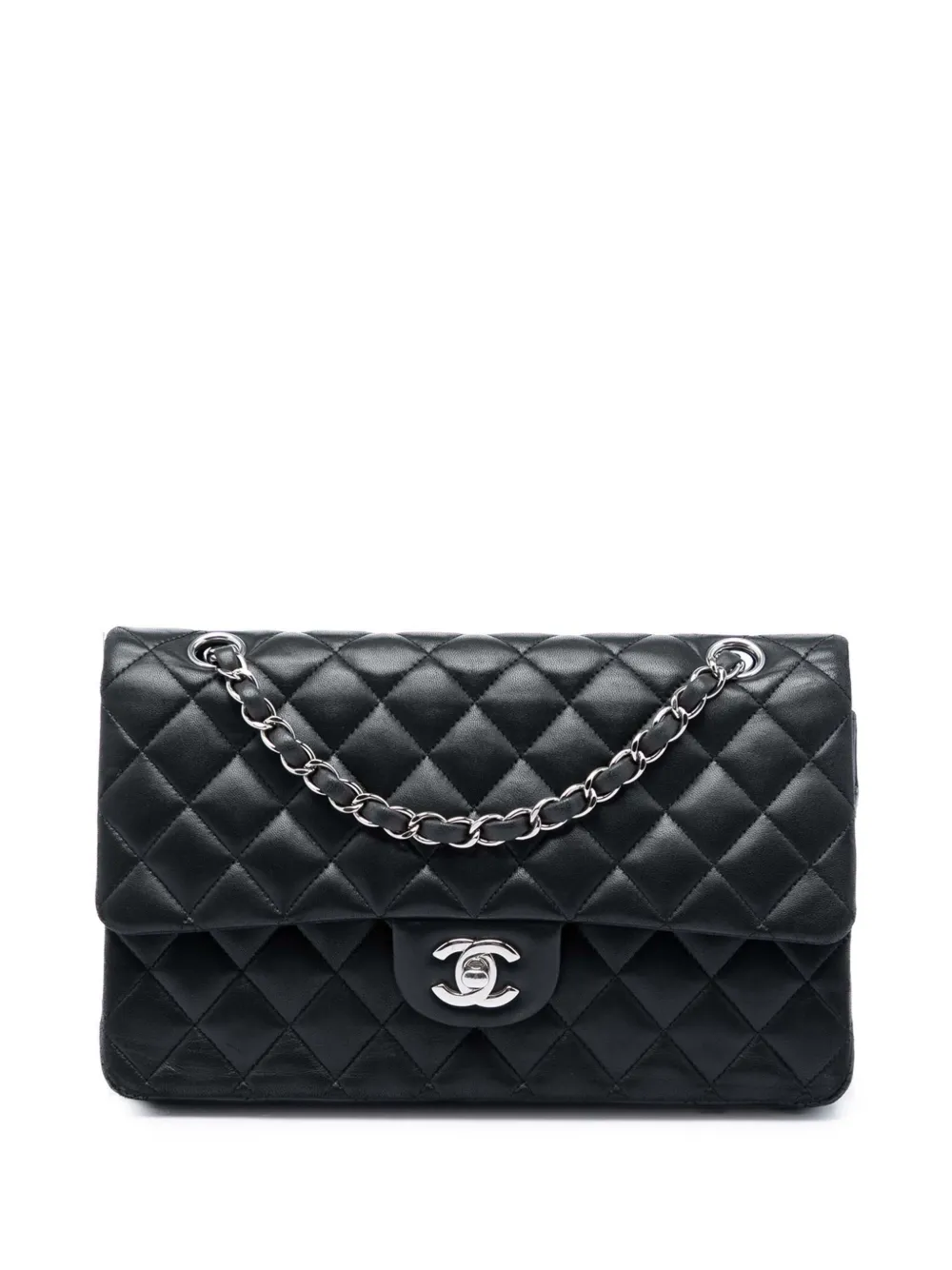 CHANEL Pre-Owned 2014 Medium Classic Lambskin Double Flap shoulder bag - Nero