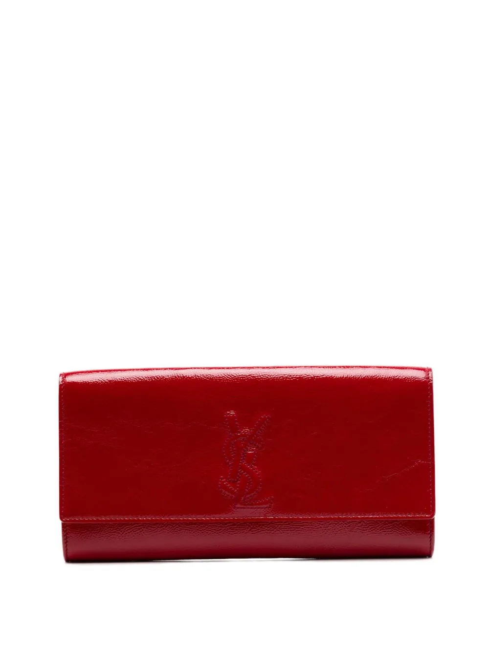 Saint Laurent Pre-Owned 2013-2026 Small Textured Patent Belle De Jour clutch bag - Rosso