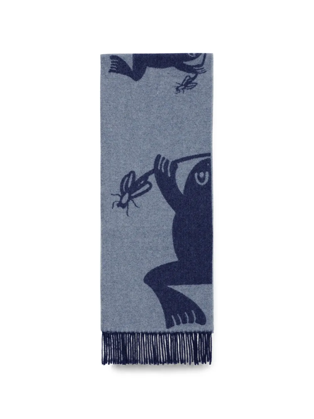 Henrik Vibskov Bug Press jacquard-knit scarf - Grau
