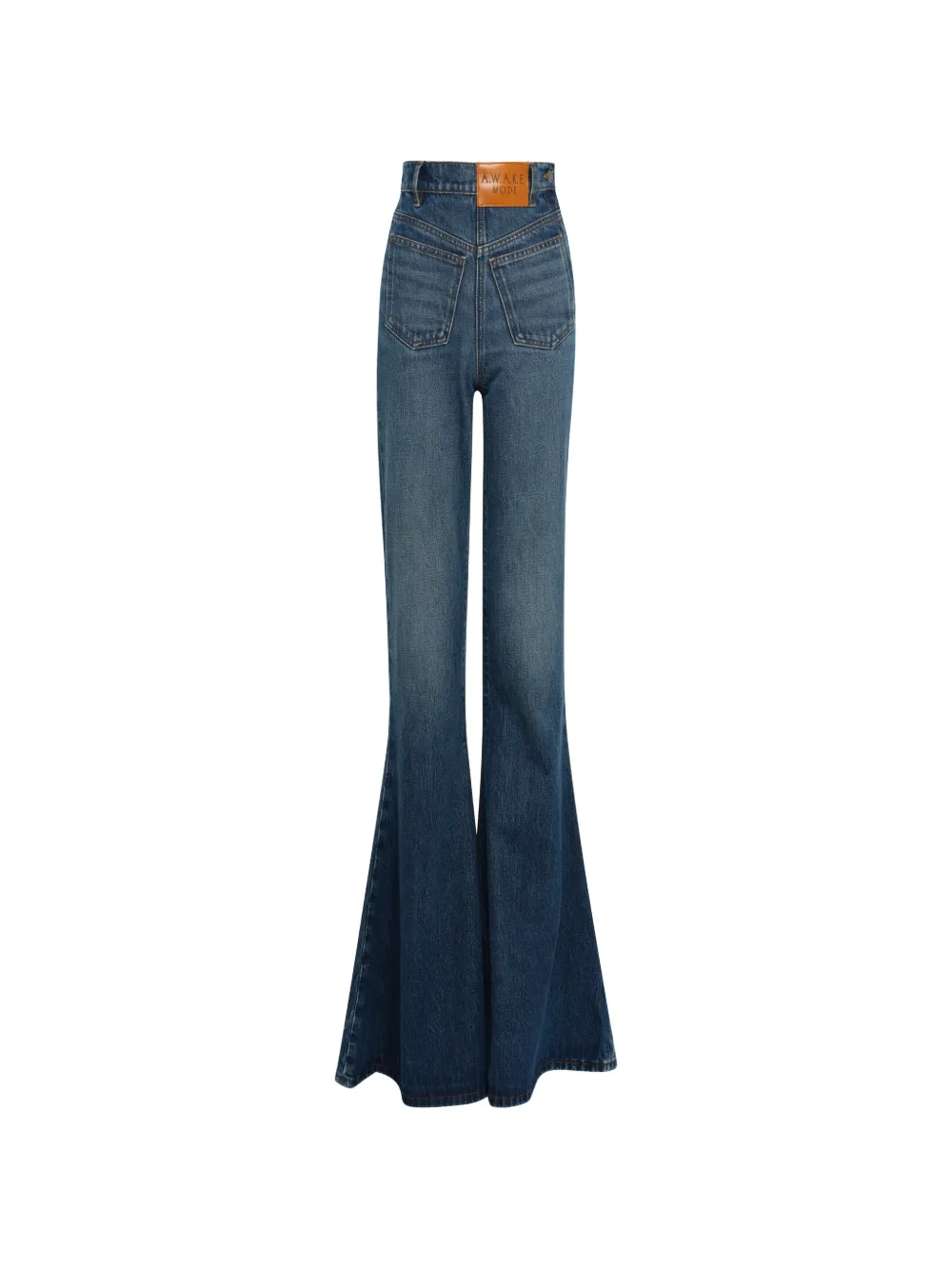 A.W.A.K.E. Mode flared mirror jeans - Blau