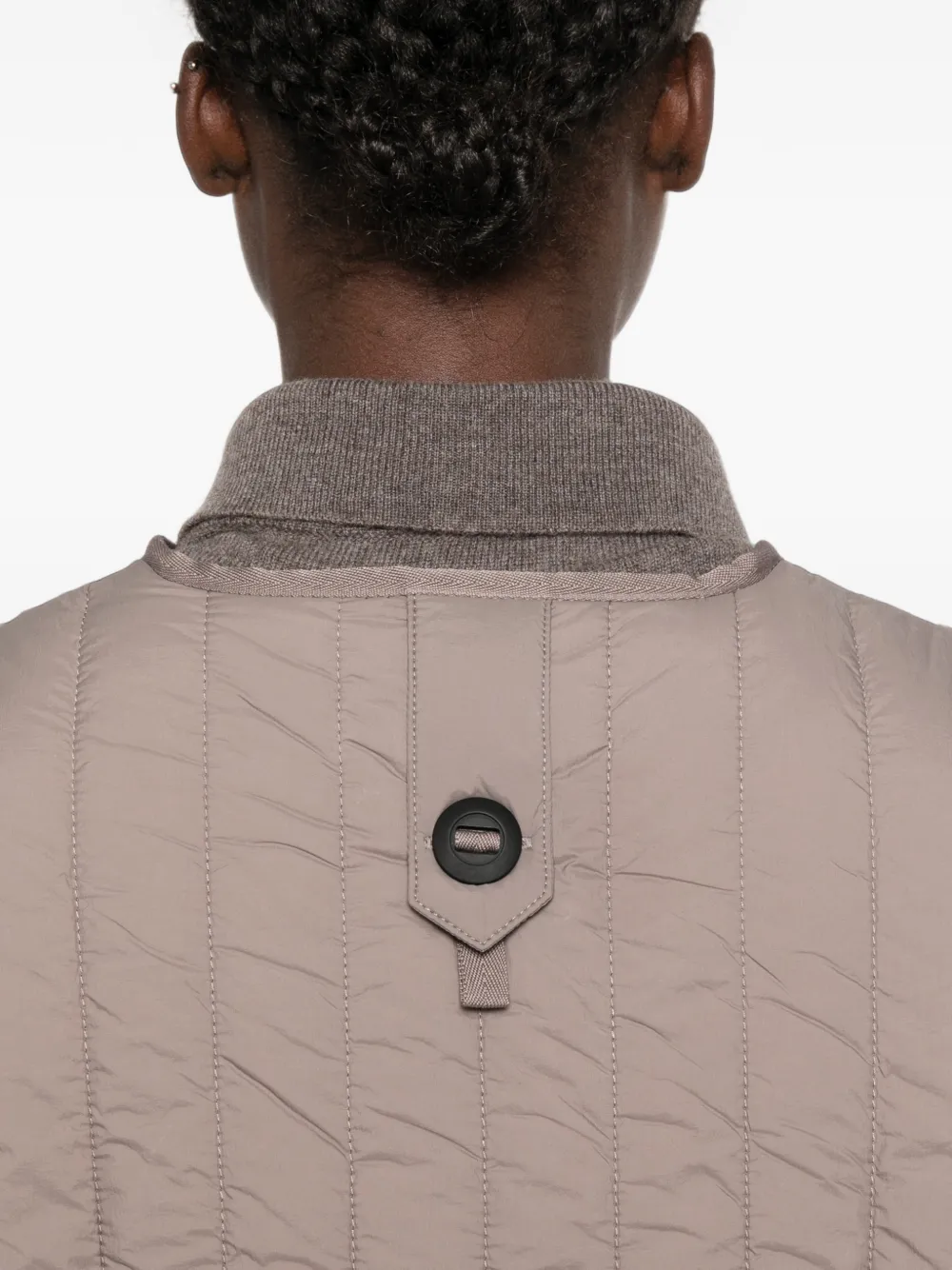Rains Banja gewatteerde top Beige