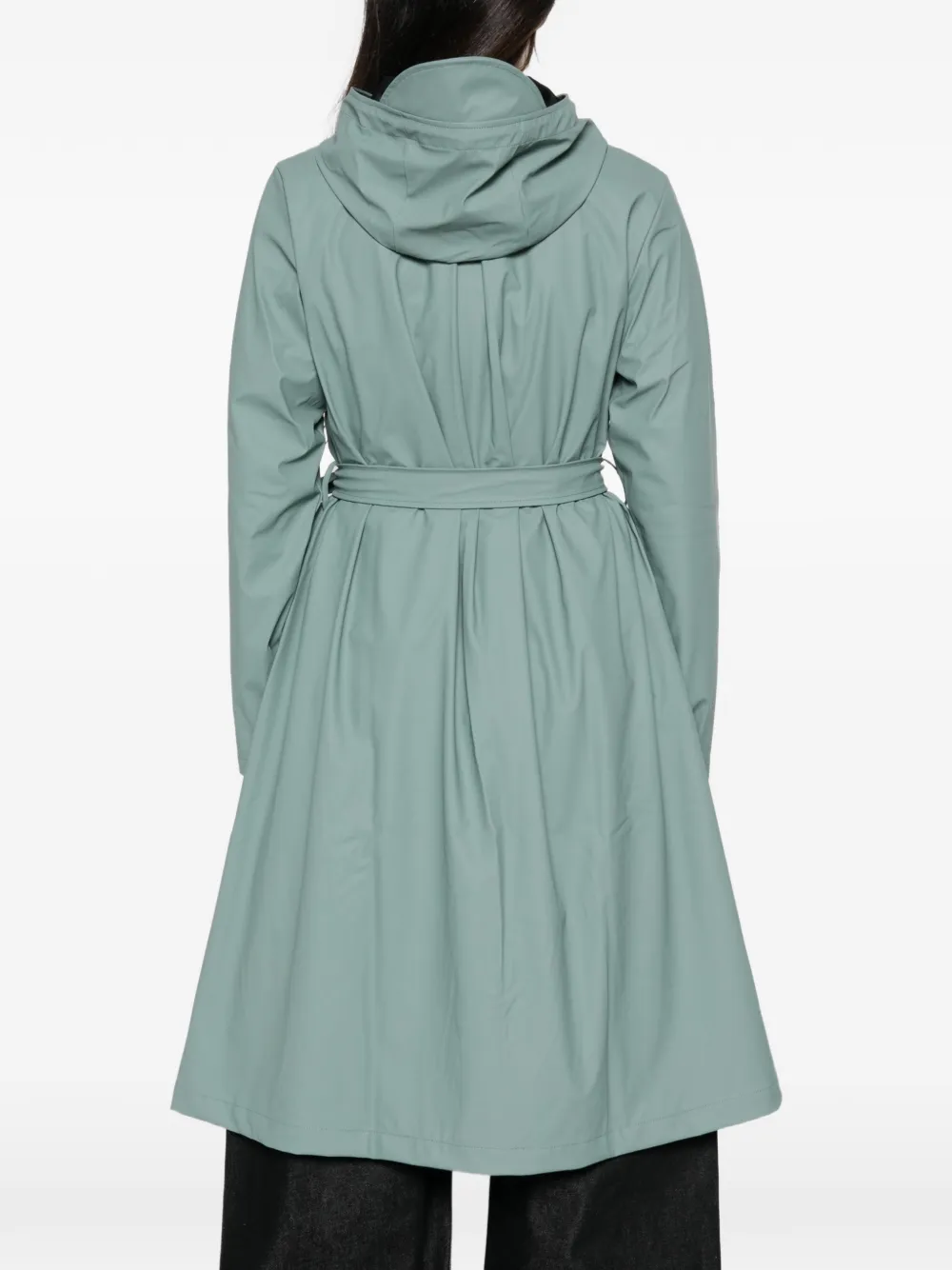 Rains Jack met A-lijn en capuchon Blauw