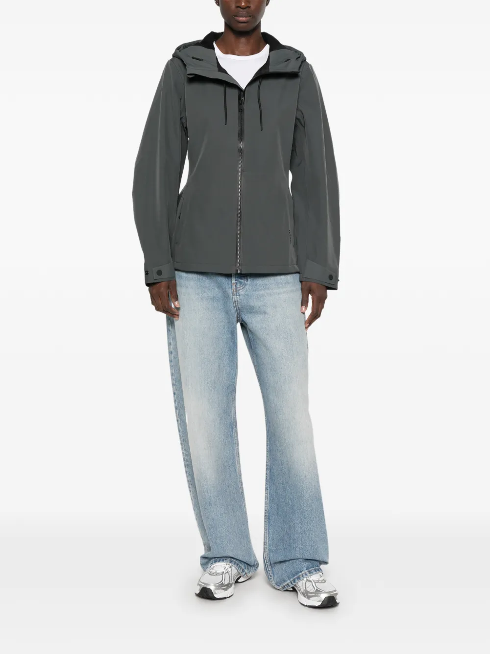 Rains Suva Softshell jack met capuchon Grijs