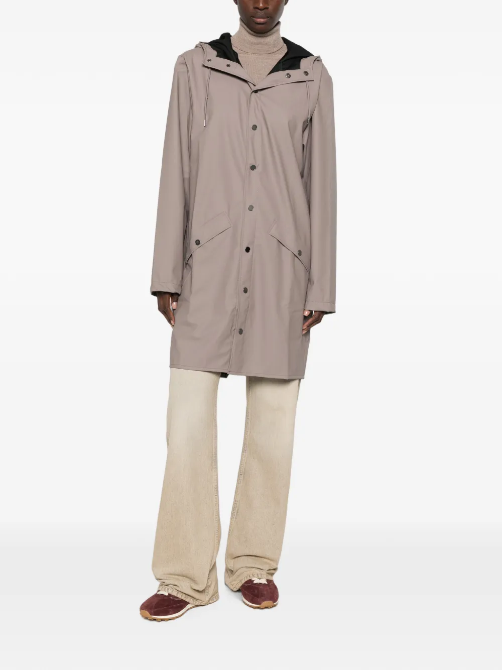 Rains Long Jacket W3 jas Beige