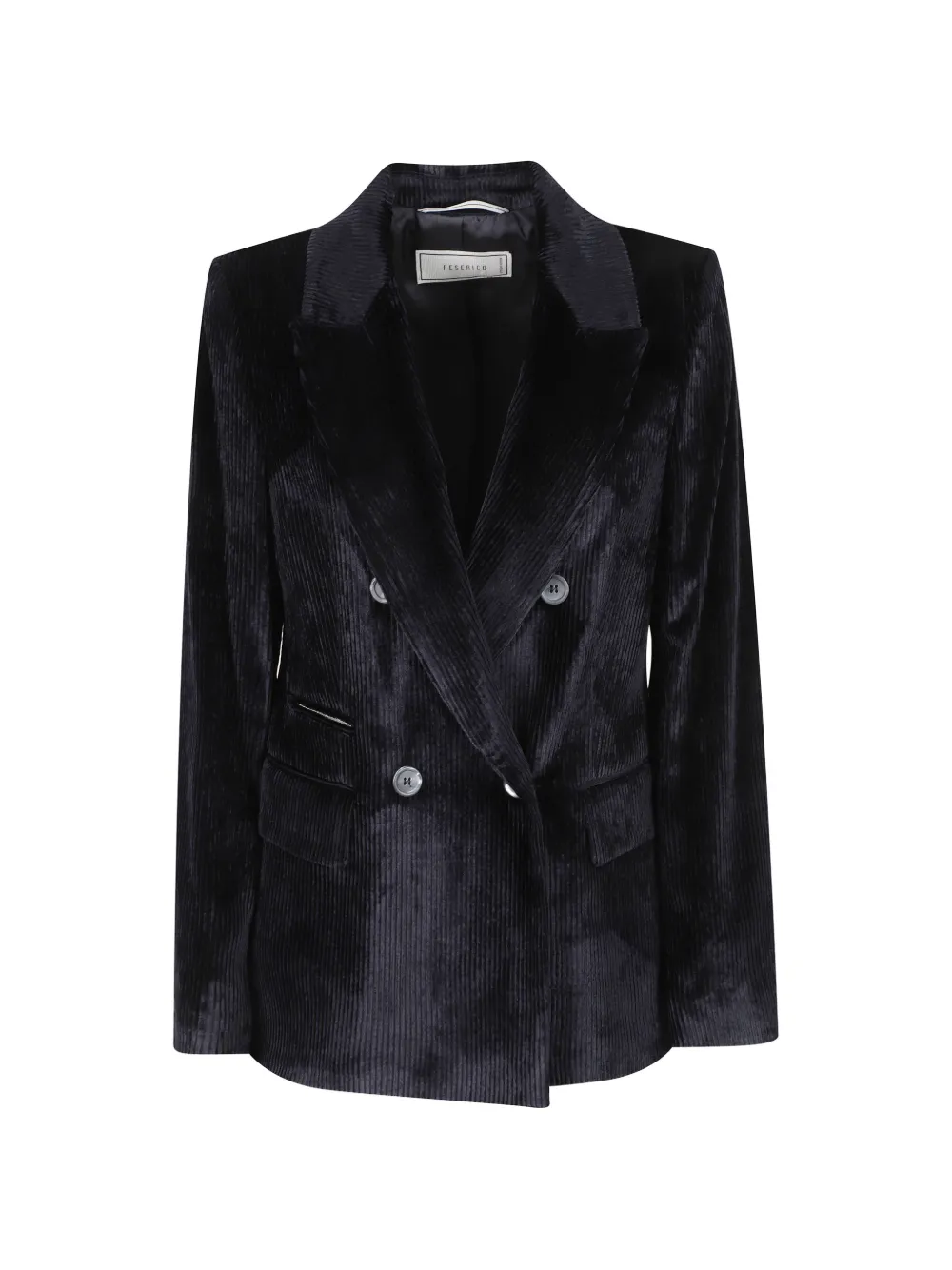Peserico Ribfluwelen jack Blauw