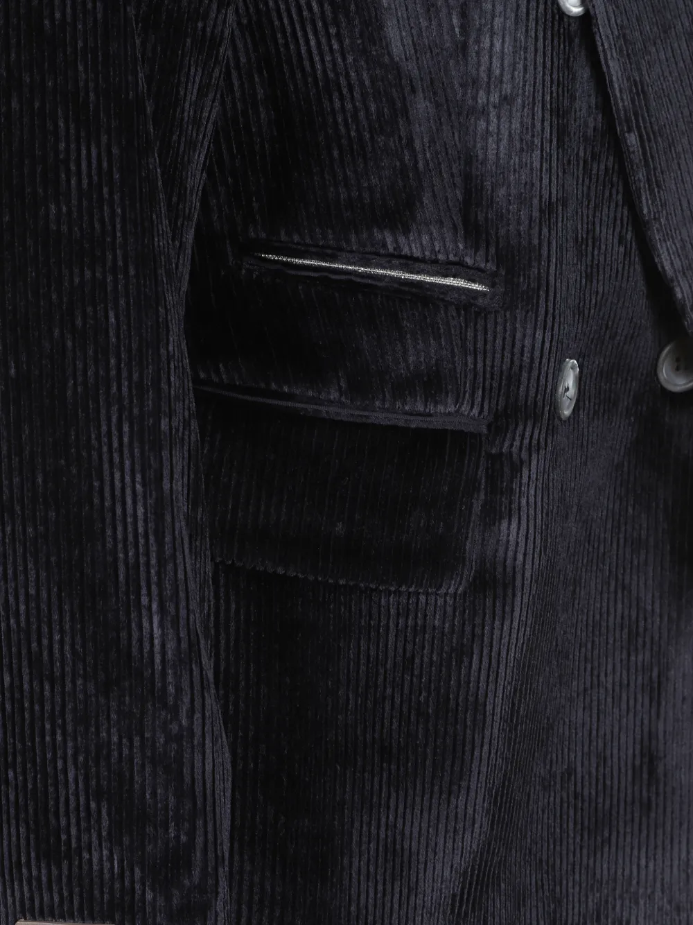 Peserico Ribfluwelen jack Blauw