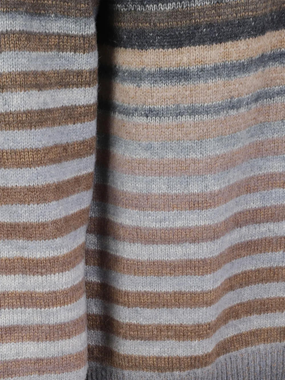 DONDUP striped crew-neck sweater Grijs
