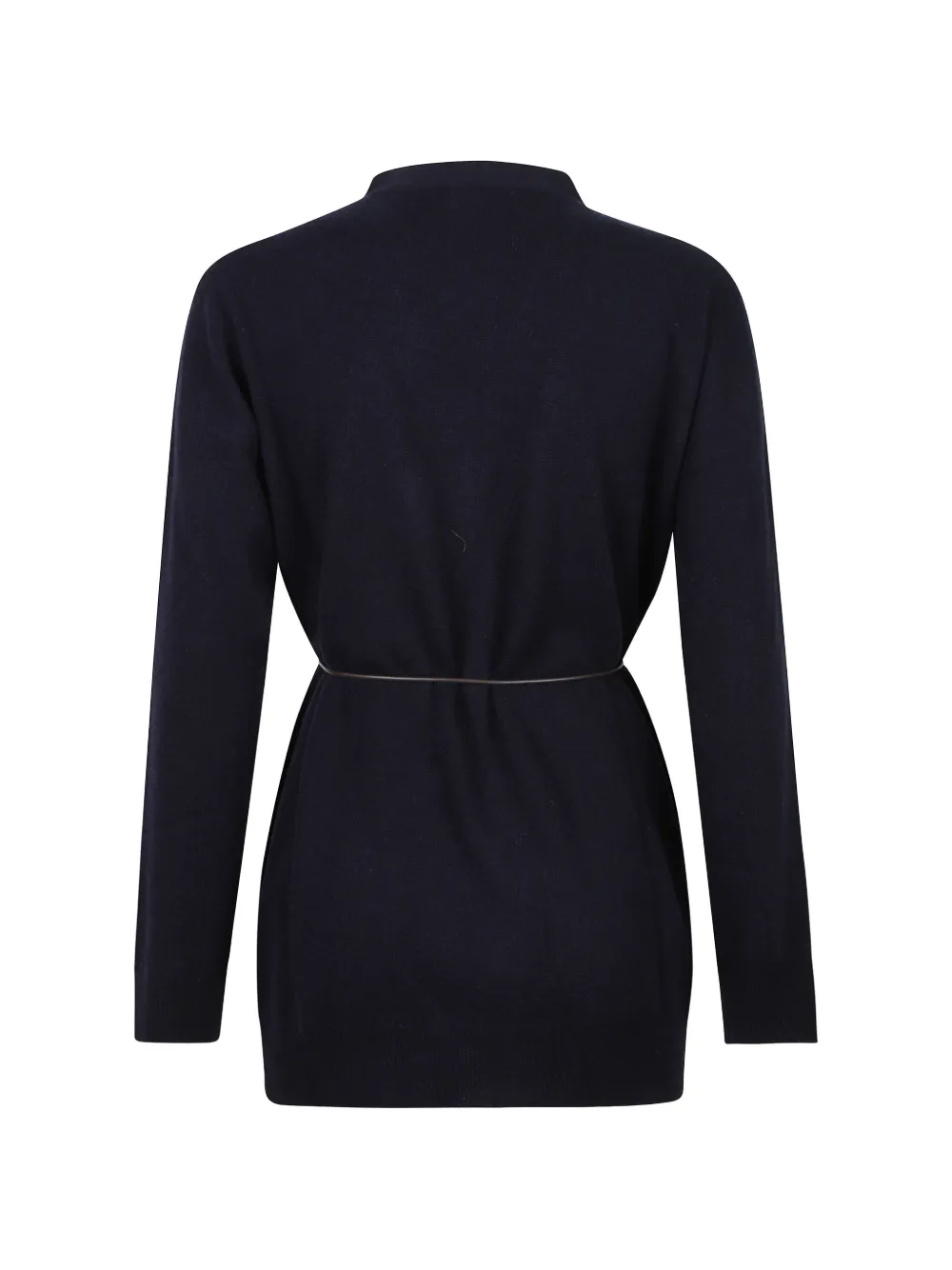 Peserico Trui met ceintuur en wikkelvoorkant Blauw