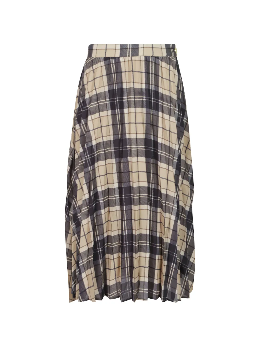 Barbour Birchwood tartan pleated midi skirt