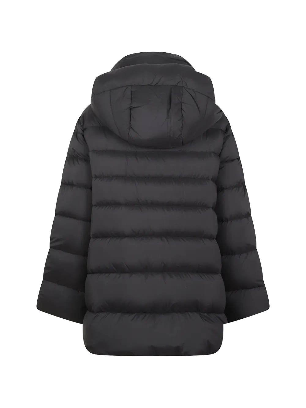 Moorer quilted hooded jacket Zwart