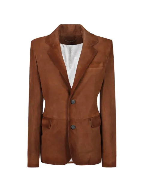 Golden Goose jacket in brown waxed-suede