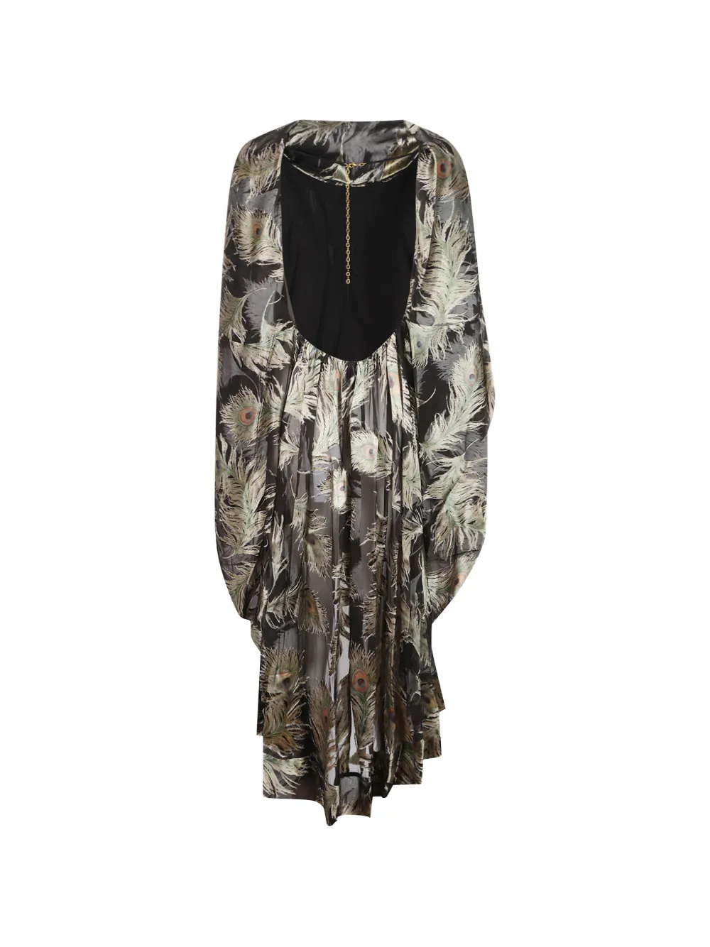 ZIMMERMANN Ascent Burnout peacock-print top Zwart