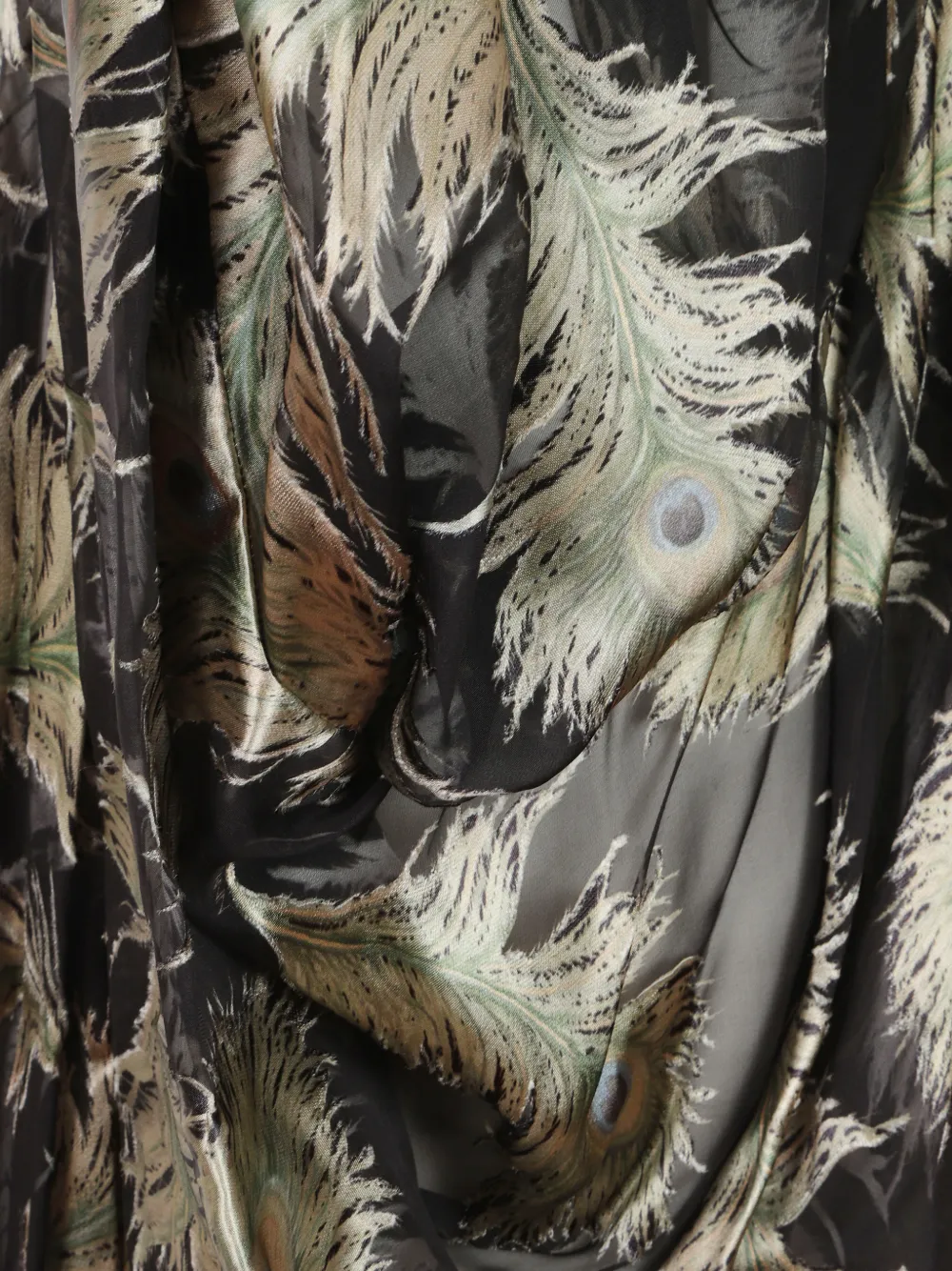 ZIMMERMANN Ascent Burnout peacock-print top Zwart