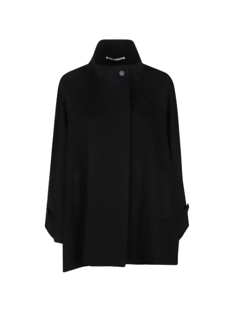 Tagliatore Leila high-neck cape jacket