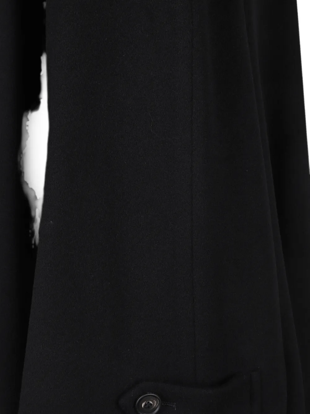 Tagliatore Leila jack met hoge hals en cape Zwart
