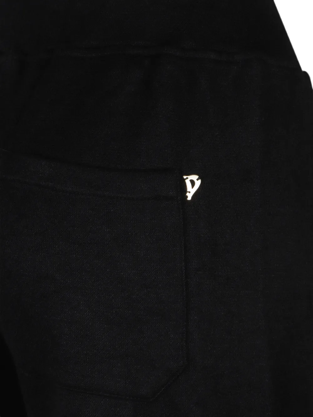 DONDUP Straight trainingsbroek met logoplakkaat Zwart