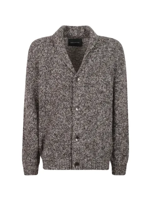 Tagliatore marl-knit shawl-collar cardigan