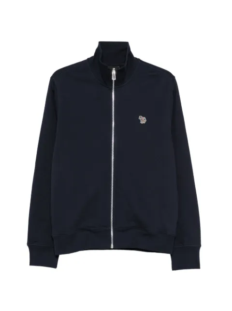 PS Paul Smith Zebra-patch zip-up sweatshirt