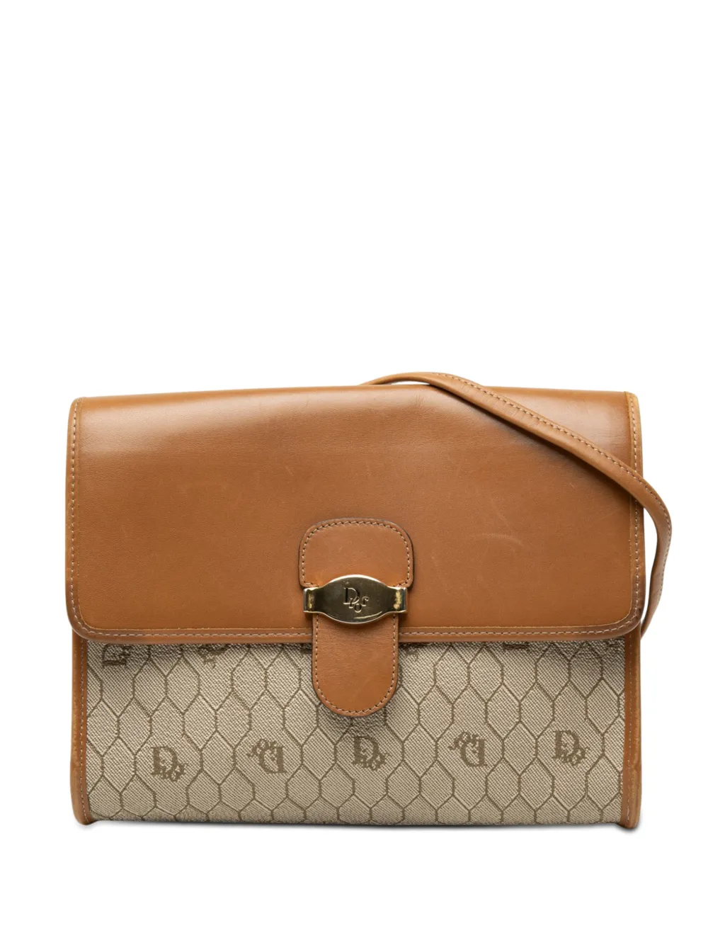 Christian Dior Pre-Owned 20th Century Honeycomb Canvas-Tasche - Nude