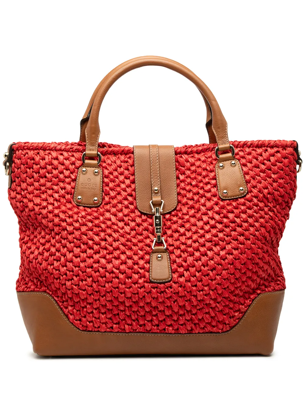Gucci Pre-Owned 2000-2015 Wicker Santa Monica Tote satchel - Rosso