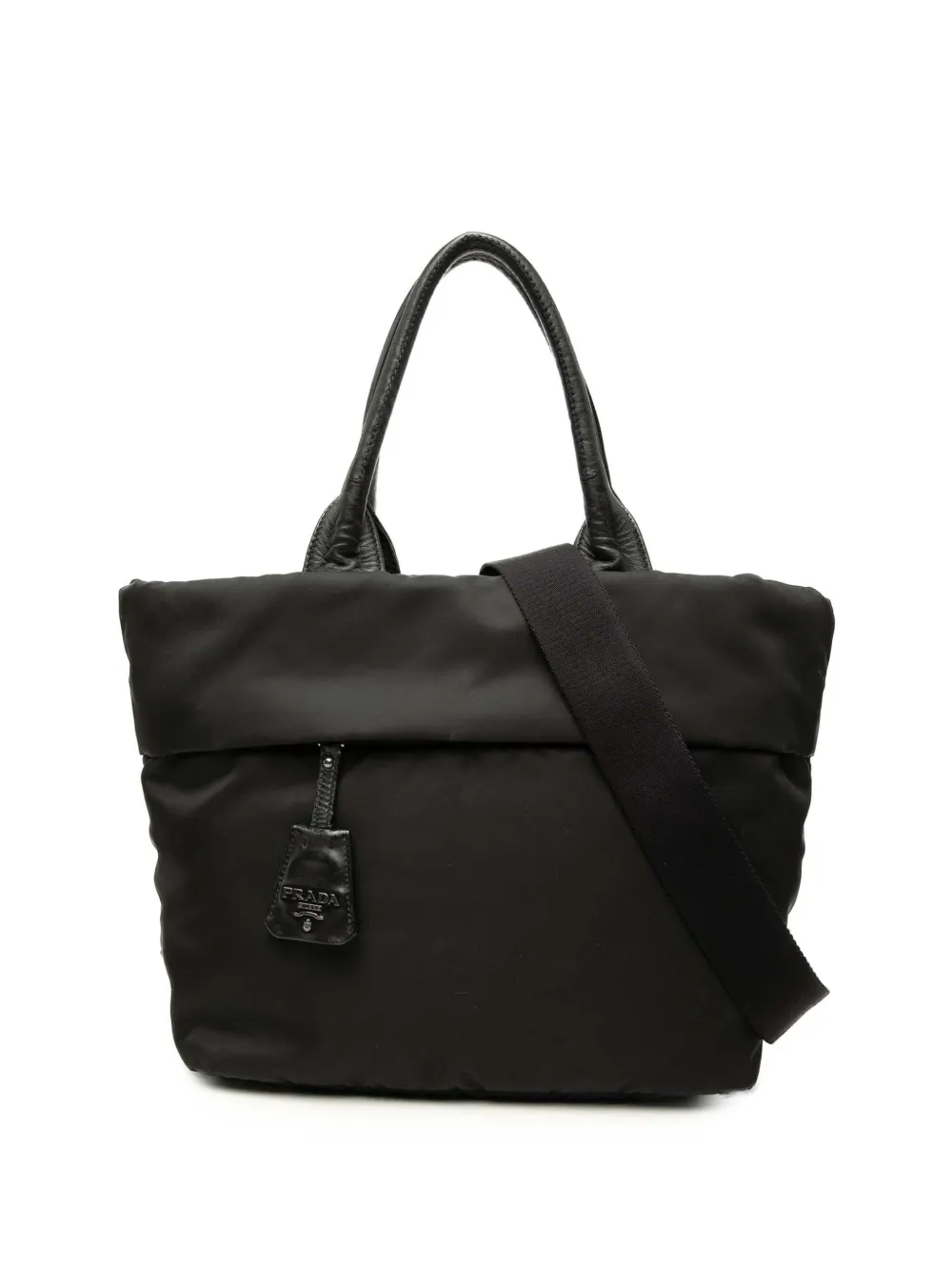 Prada Pre-Owned 2013-2026 Tessuto Reversible satchel - Marrone