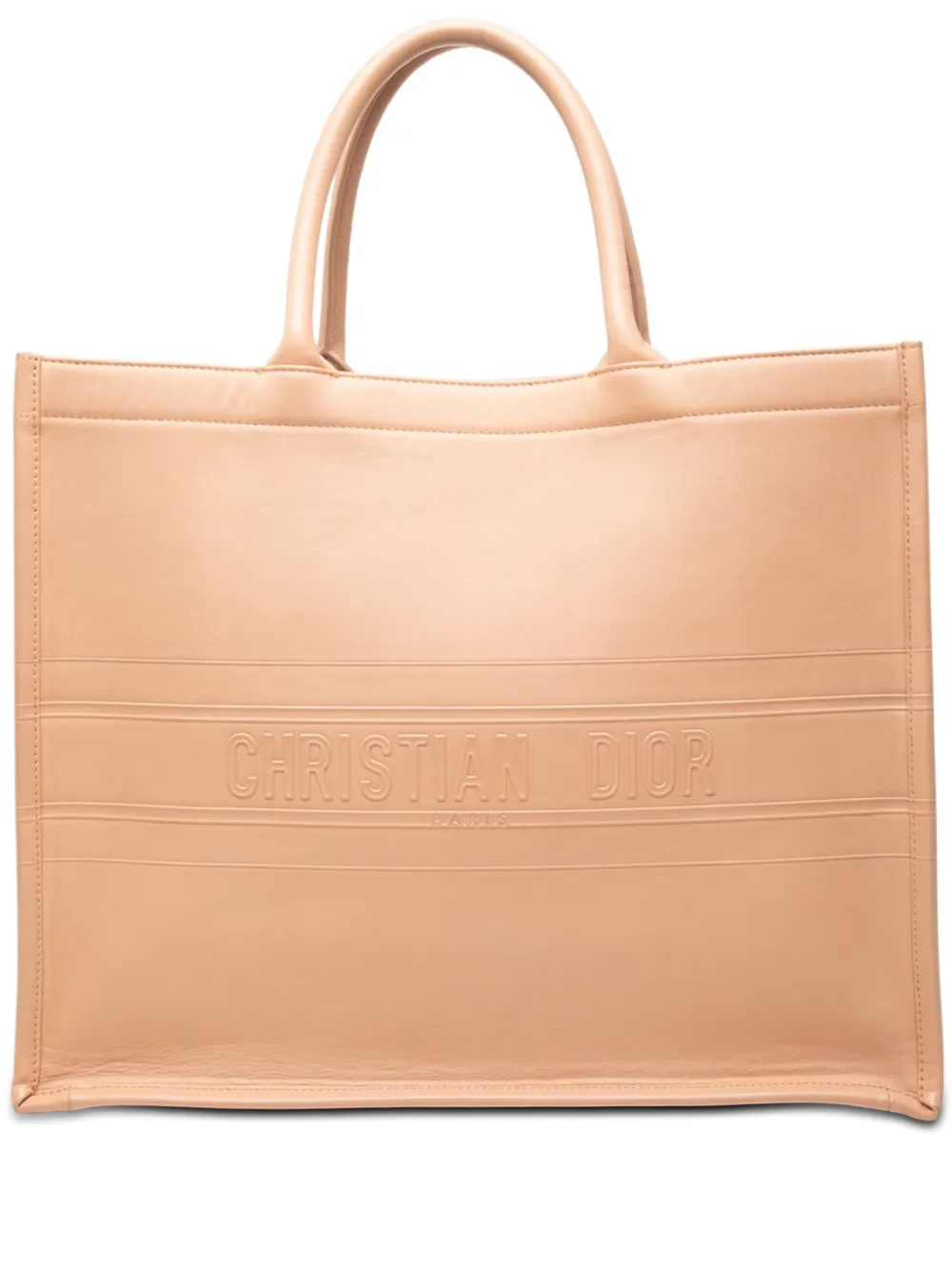 Christian Dior Pre-Owned 2019 große Tote Bag mit Prägung - Braun