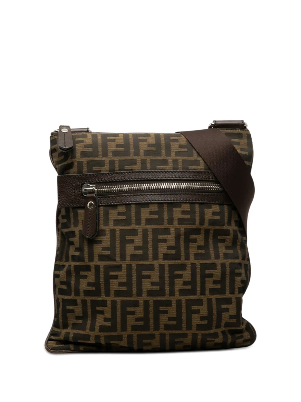 Fendi Pre-Owned 2000-2010 Zucca Canvas crossbody bag - Marrone