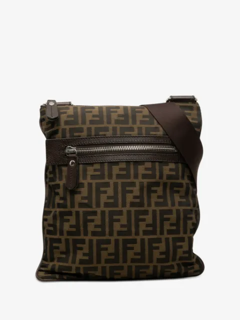 Fendi Pre-Owned bolsa crossbody de lona con motivo Zucca 2000-2010