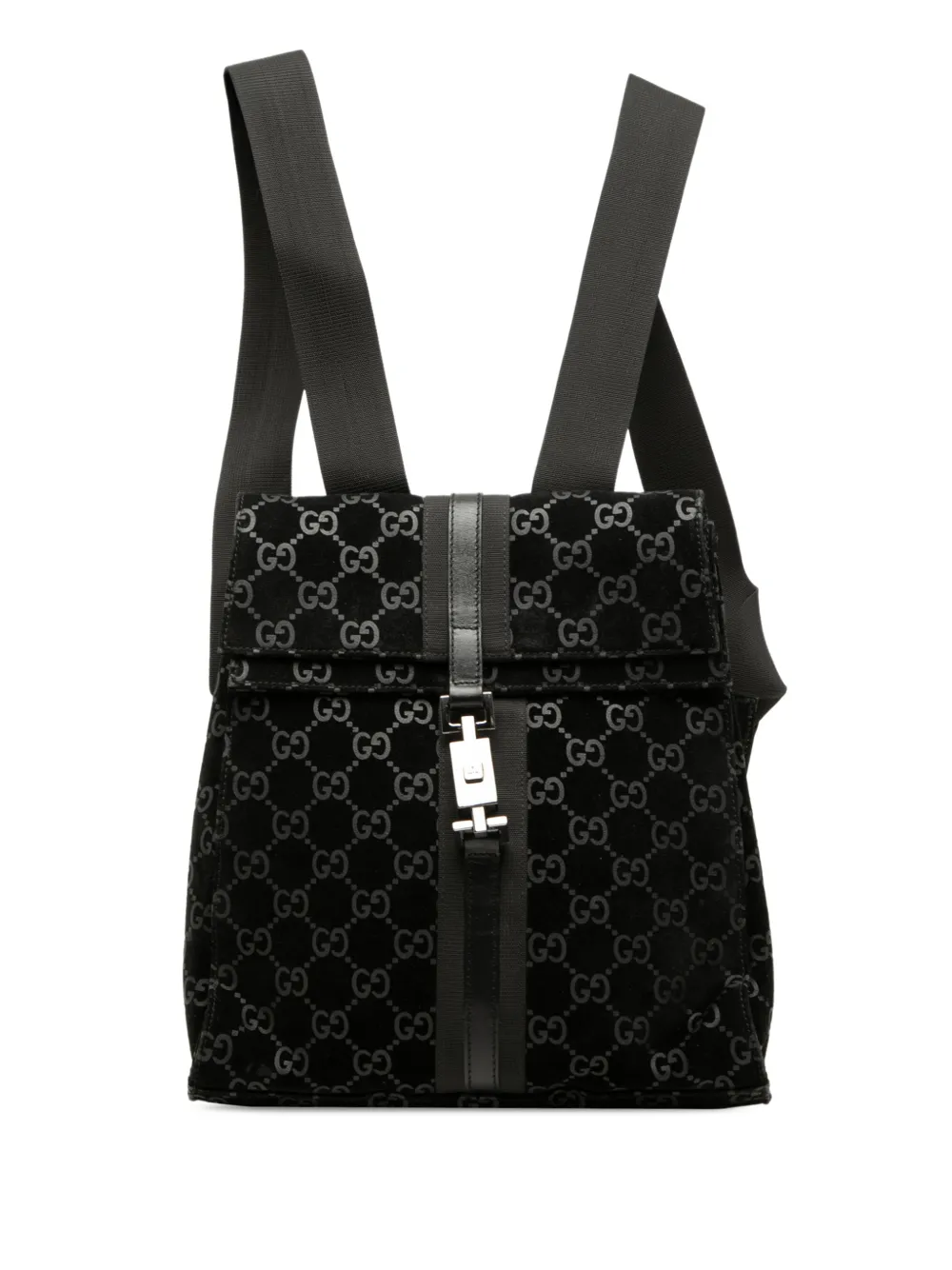 Gucci Pre-Owned 2000-2015 GG Suede Jackie backpack - Nero