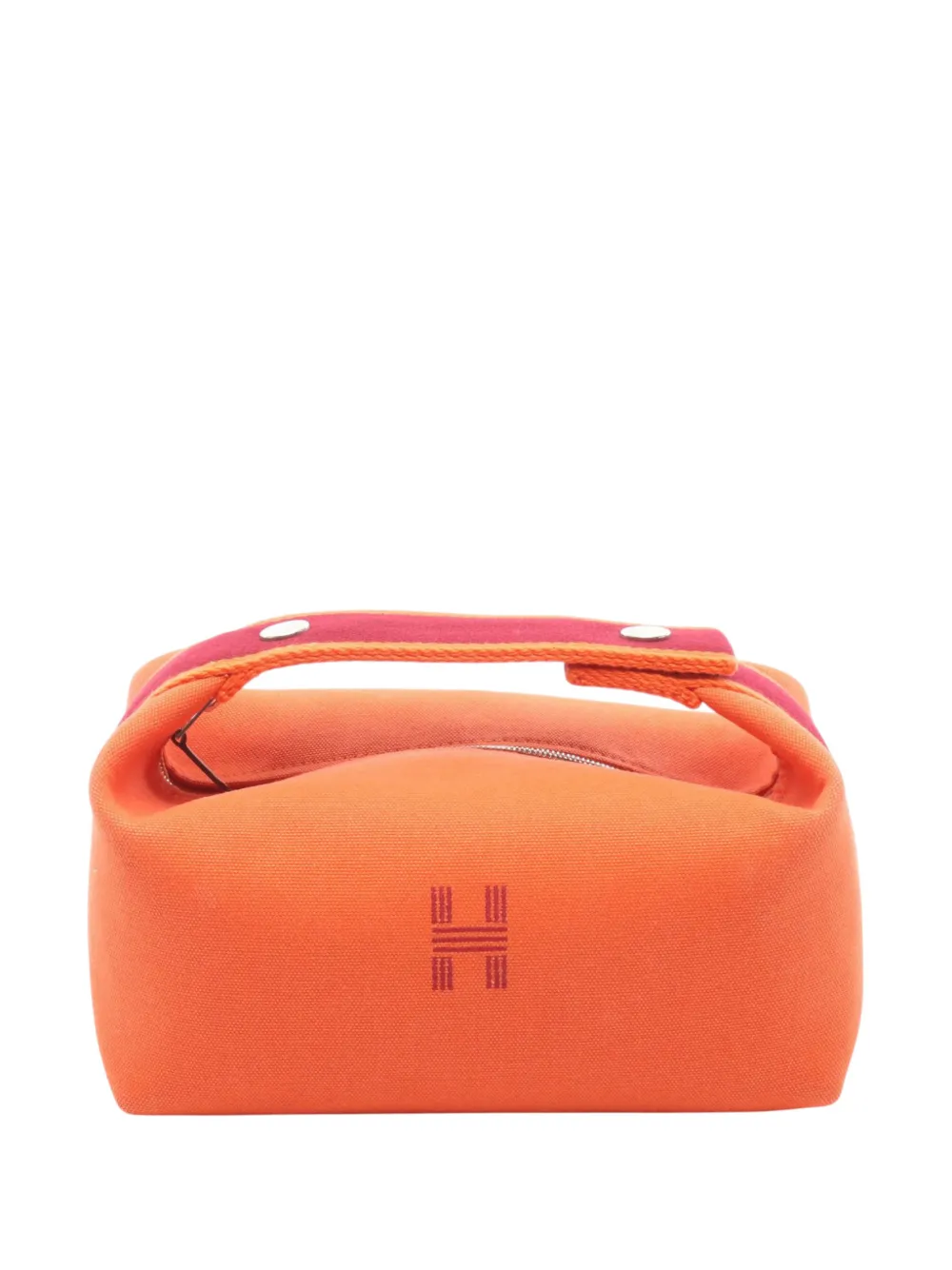 Hermès Pre-Owned 2020-2026 Canvas Bride A Brac PM vanity bag - Arancione