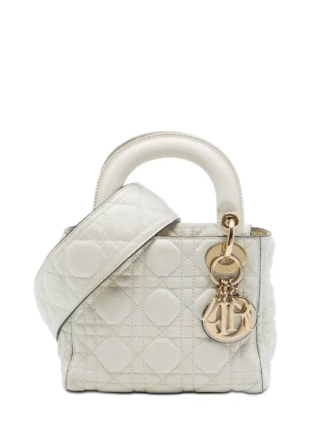 Christian Dior Pre-Owned bolso satchel Cannage Lady Dior mini 2017