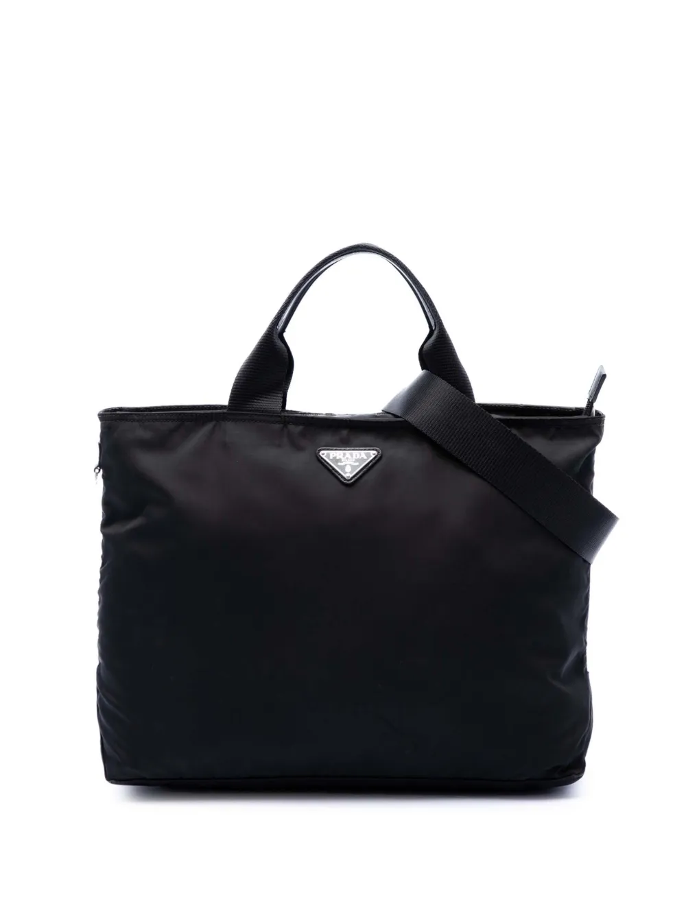Prada Pre-Owned 2013-2026 Tessuto satchel - Nero