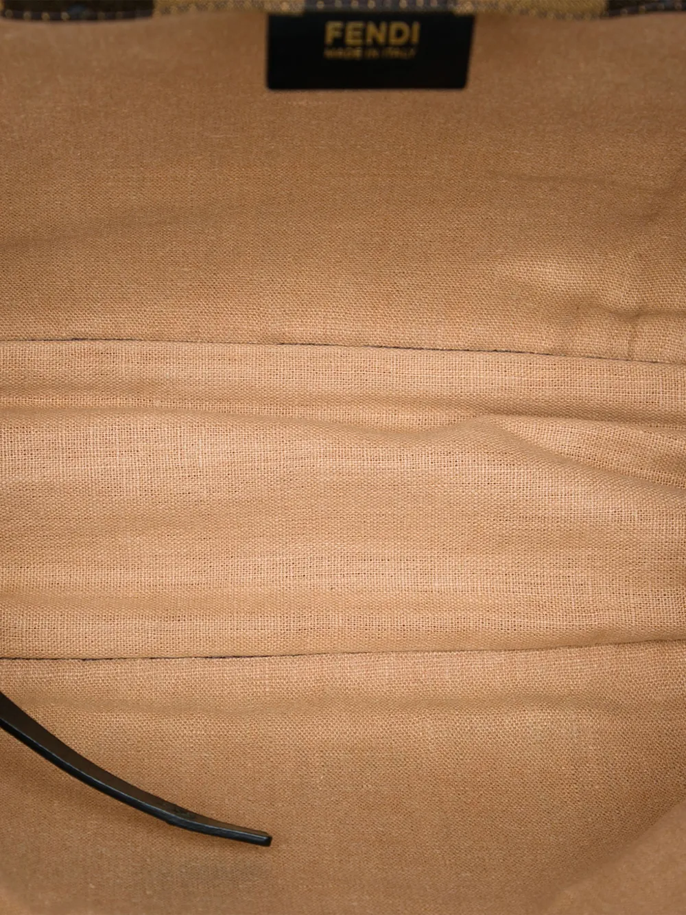 Fendi Pre-owned 2010-2026 Pequin Canvas Simply Shopping Tote Bag in Brown, view 5