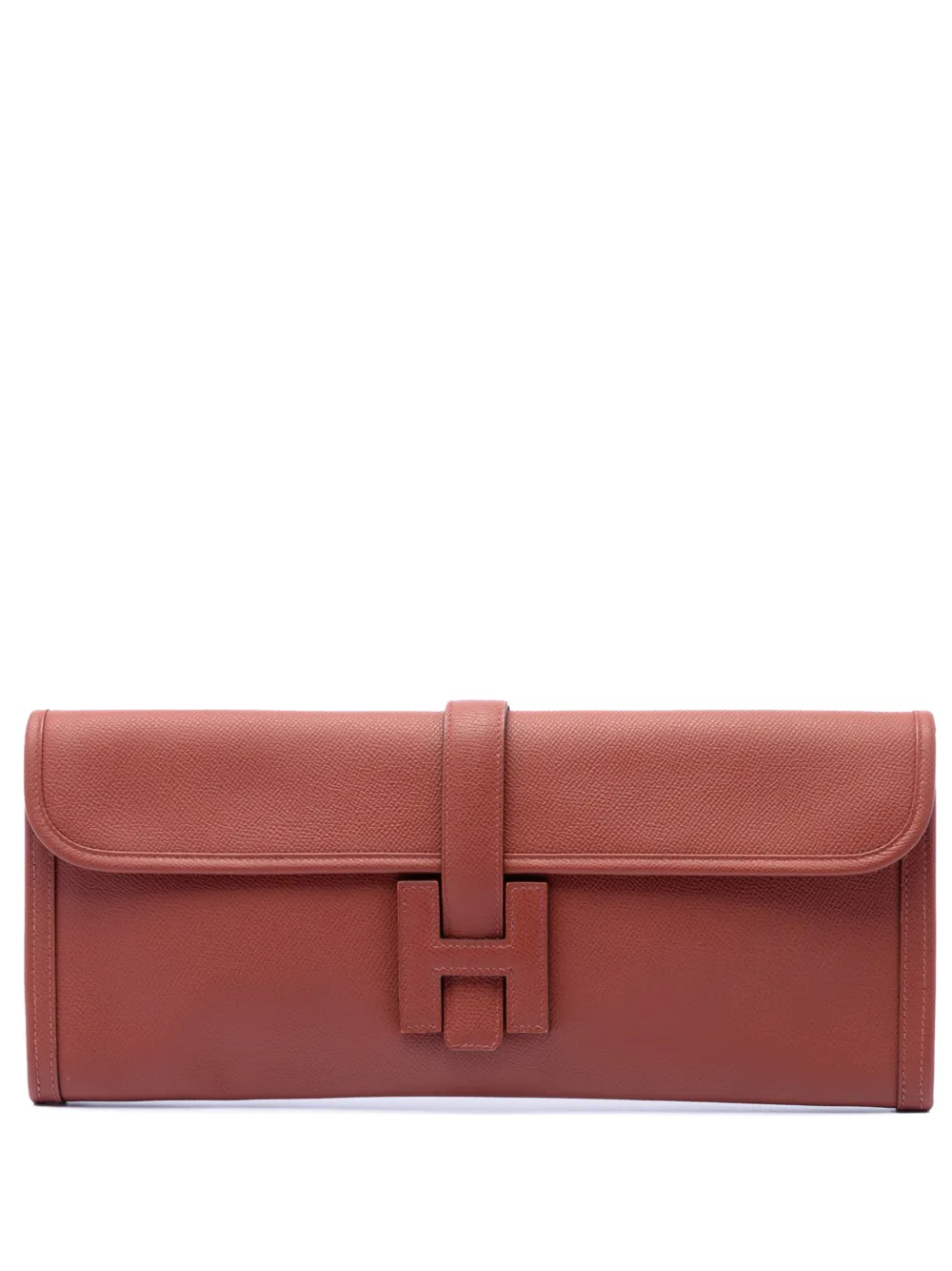 Hermès Pre-Owned 2008 Epsom Jige Elan 35 clutch bag - Rosso