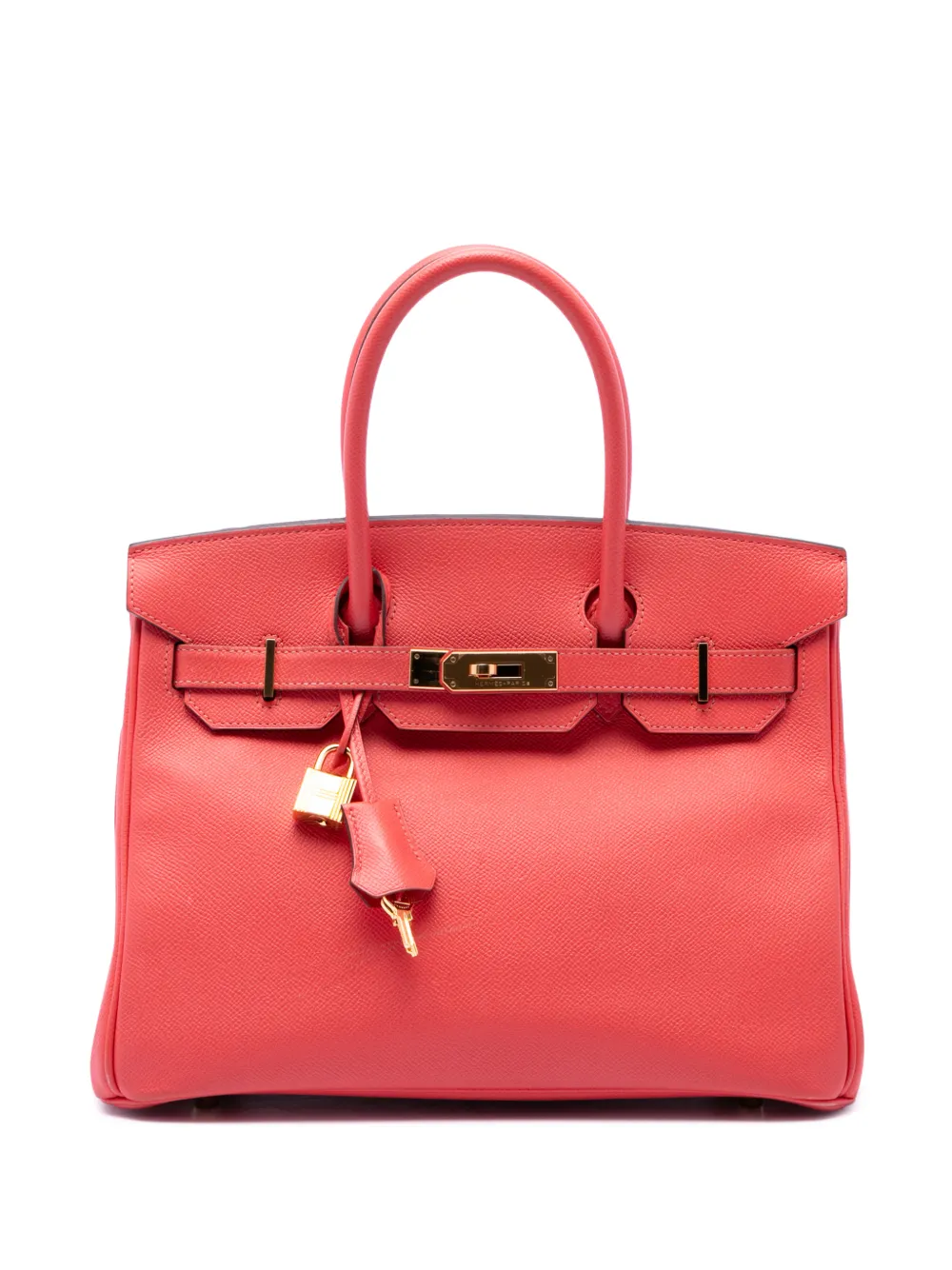 Hermès Pre-Owned 2015 Clemence Birkin Retourne 30 handbag - Rosso