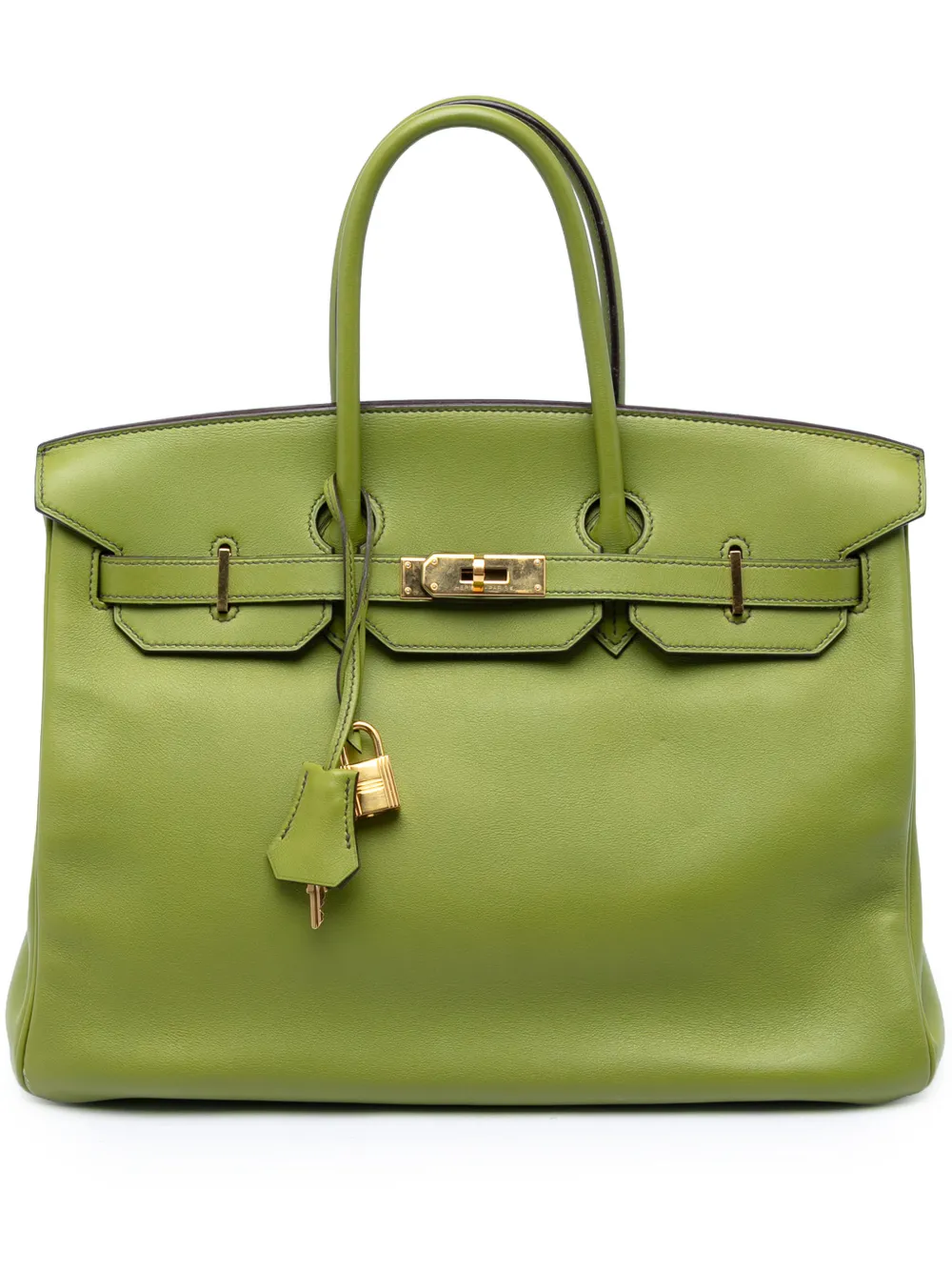 Hermès Pre-Owned 2007 Swift Birkin Retourne 35 handbag - Verde
